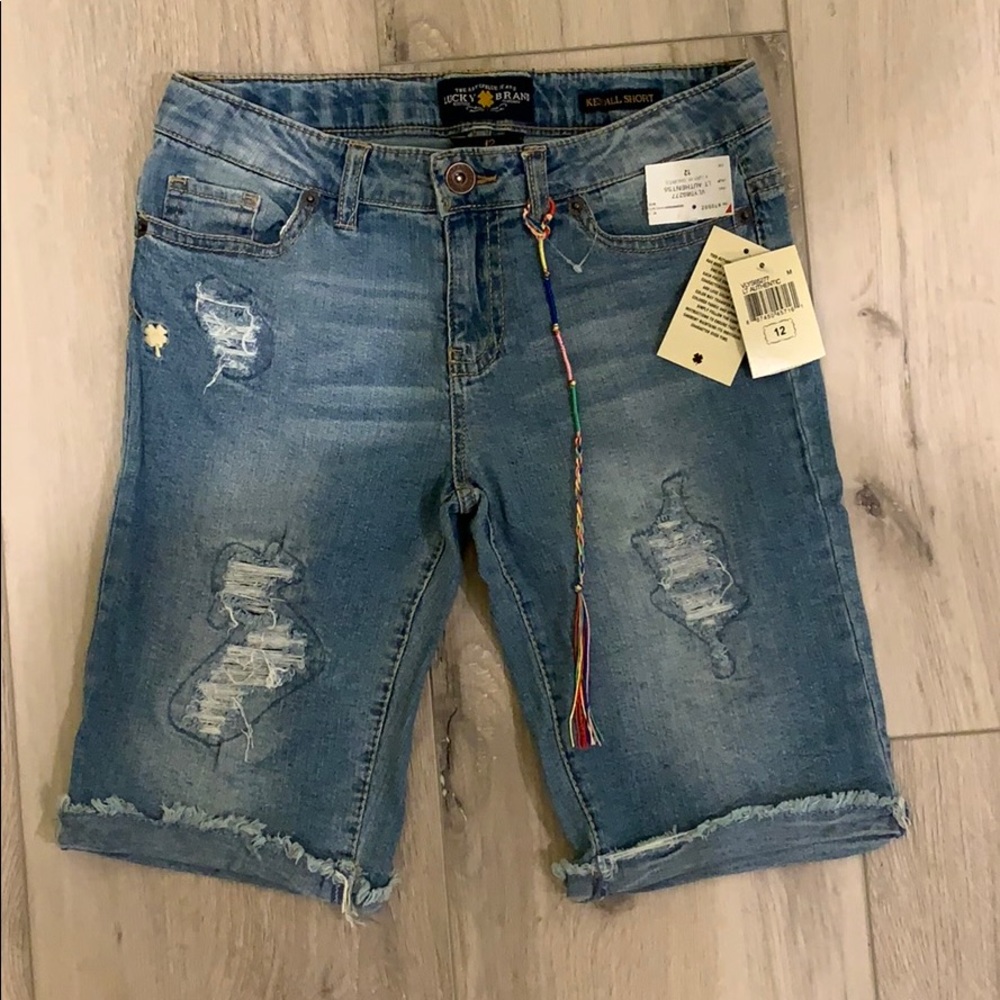 Lucky Brand Girls Denim Shorts - Size 12